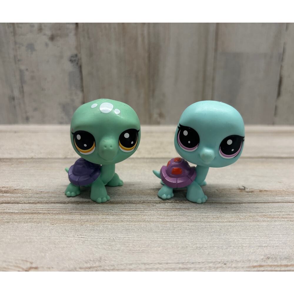 Vintage Littlest Pet Shop LPS Sea Turtle Lot EUC